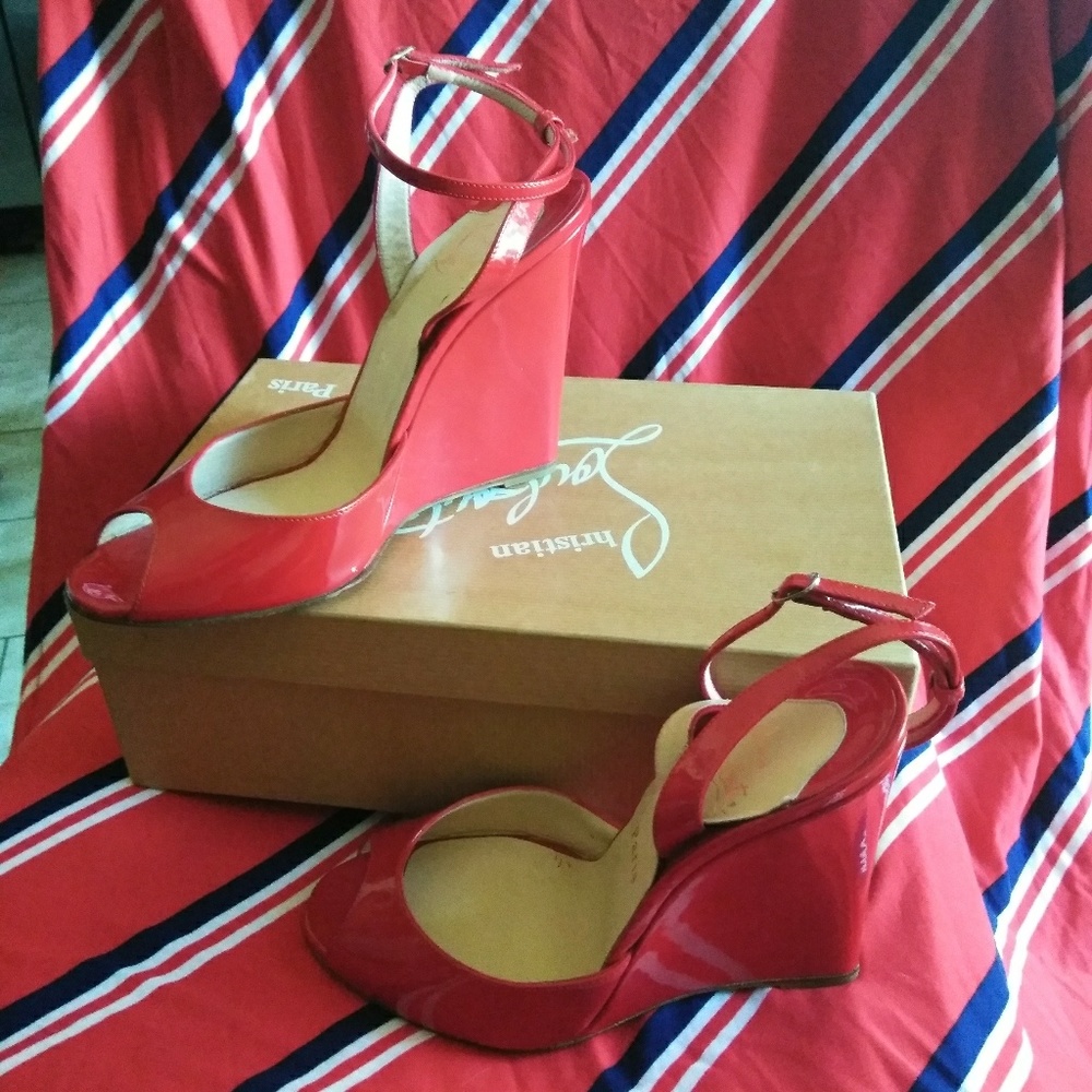 Authentic Christian Louboutin Wedges